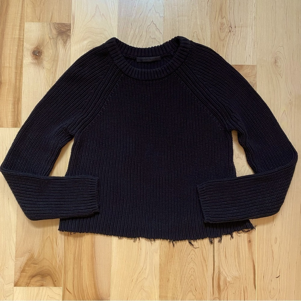Jenni Kayne Perfectly Distressed Cotton Fisherman Sweater